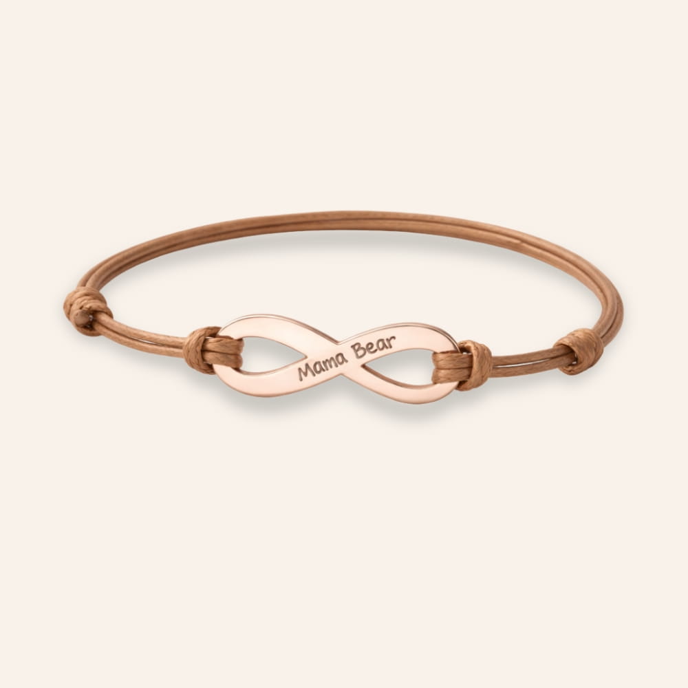 Engraved Infinity Bracelet