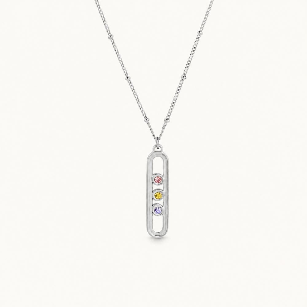 Necklace with Three Birthstones