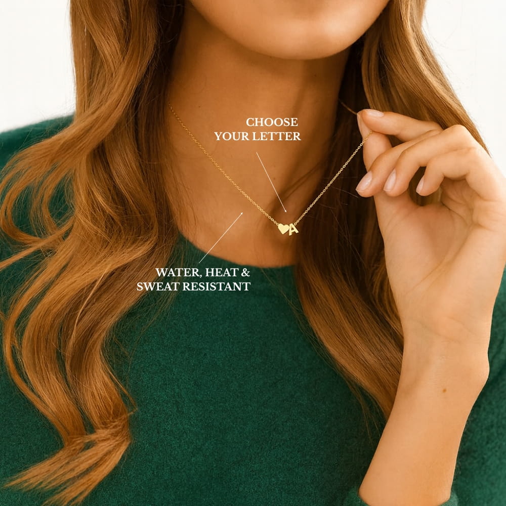 Initial Heart Necklace