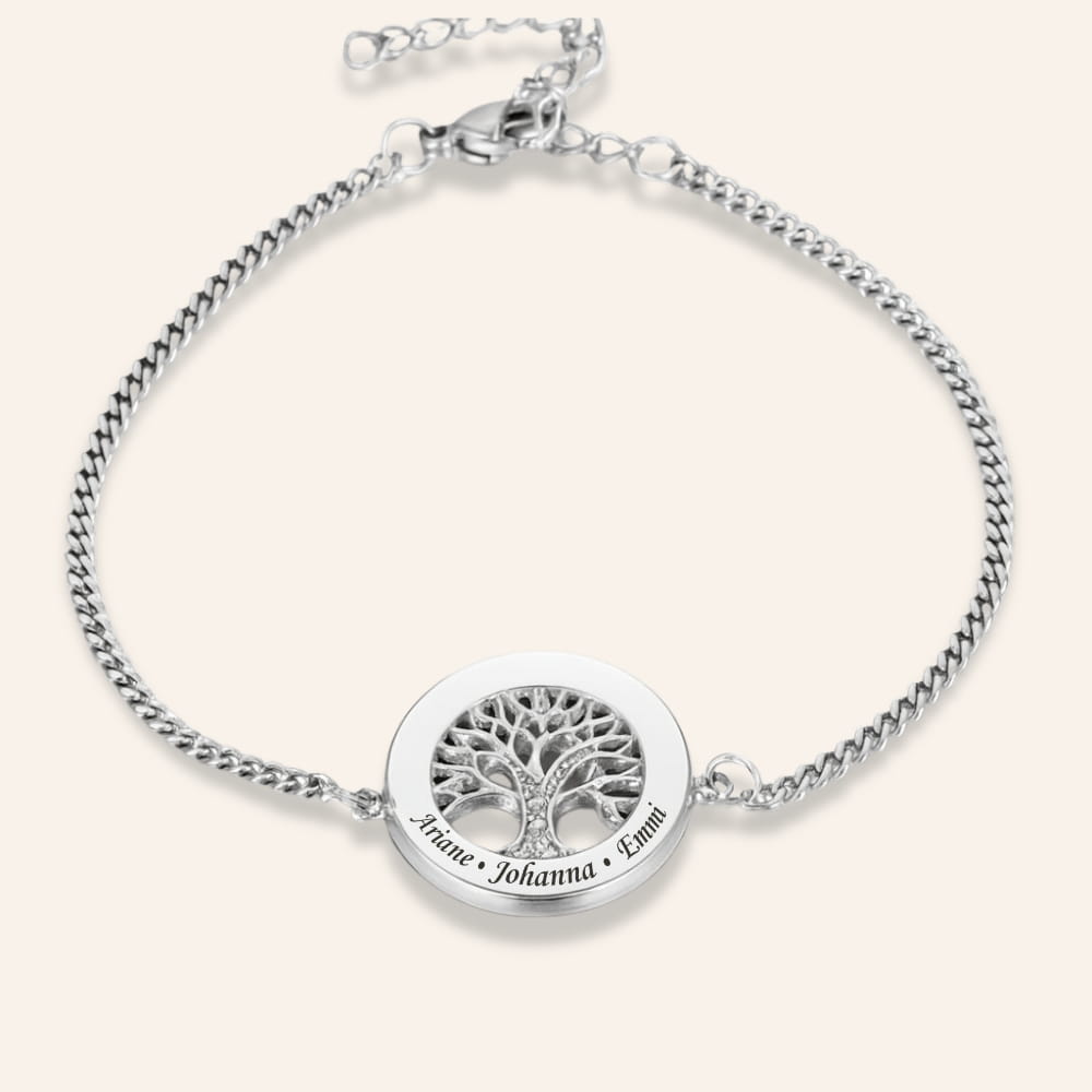 Tree of Life Bracelet with Zirconia Stones
